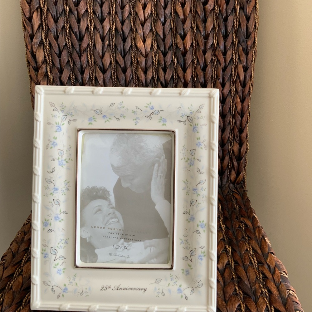 Lenox  China 25th Picture Frame